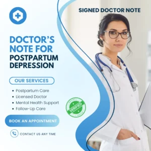 Doctors Note for Postpartum Depression