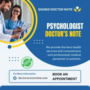 Psychologist Doctors Note