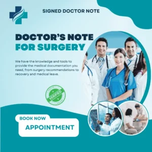 Doctors Note for Surgery