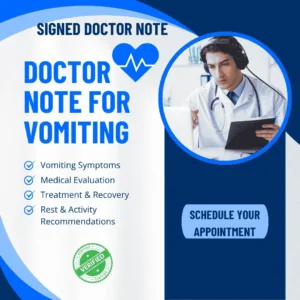 Doctor Note for Vomiting