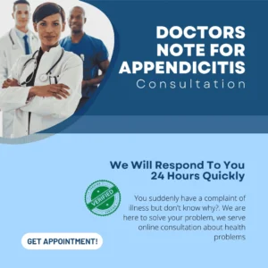 Doctors Note for Appendicitis