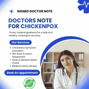 Doctors Note for Chickenpox