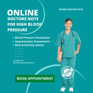 Doctors Note for High Blood Pressure