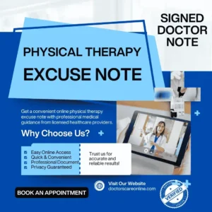 Physical Therapy Excuse Note