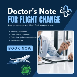 Doctor's Note for Flight Change