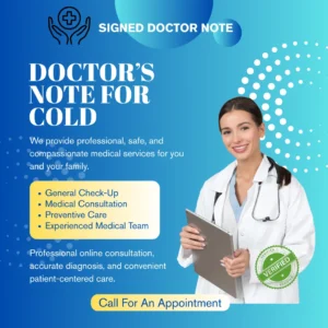 Doctors Note for Cold