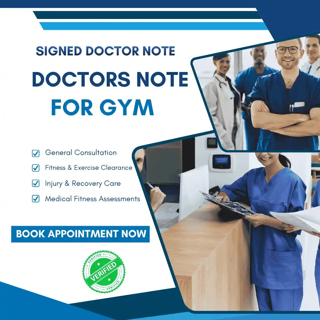 Doctors Note for Gym: Get a Valid Medical Excuse Online