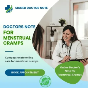 Doctors Note for Menstrual Cramps