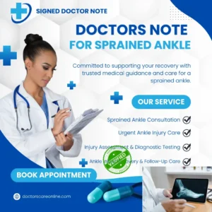 Doctors Note for Sprained Ankle