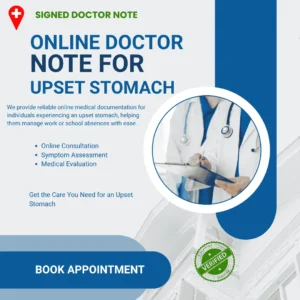 Doctors Note for Upset Stomach