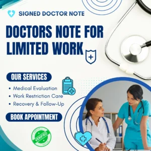 Doctors Note for Limited Work