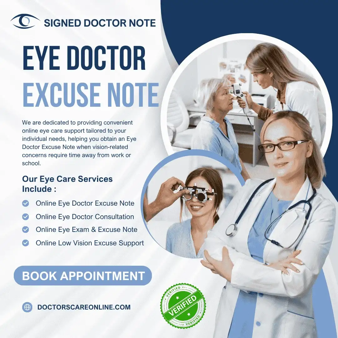 Eye Doctor Excuse Note