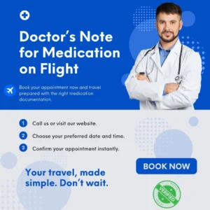 Doctor's Note for Medication on Flight