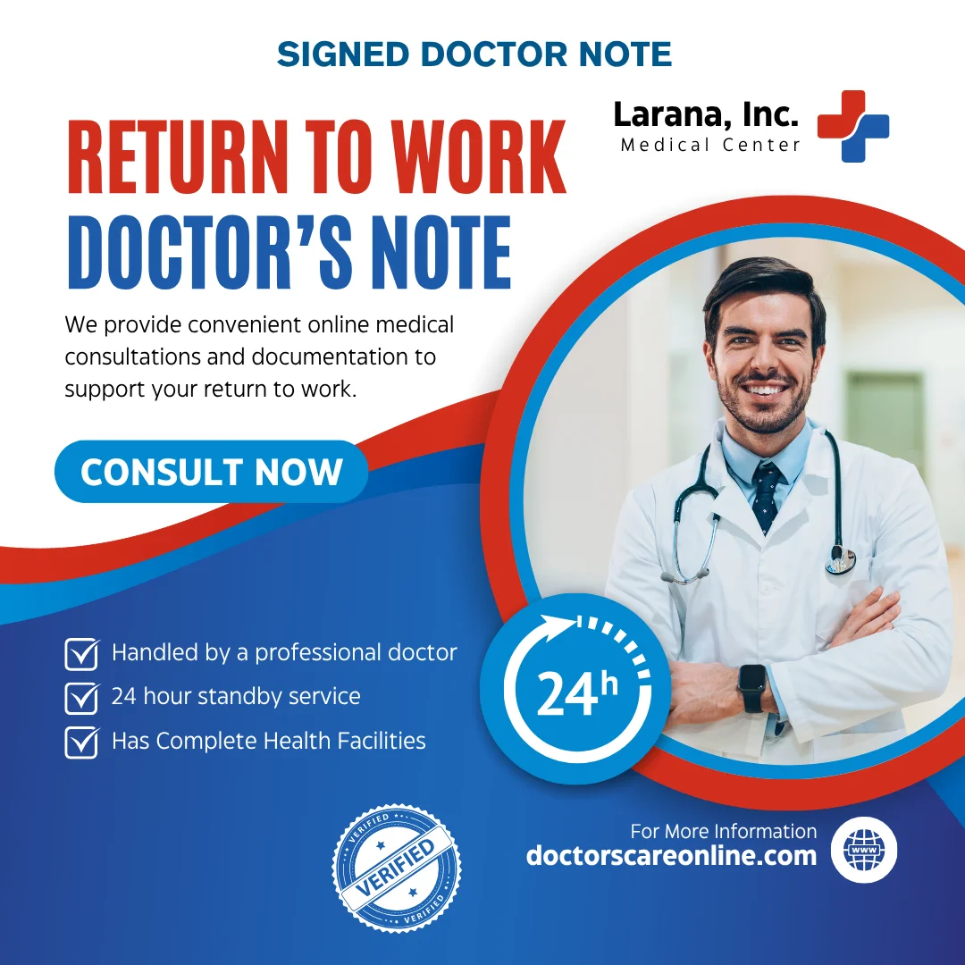 Return to Work Doctor’s Note