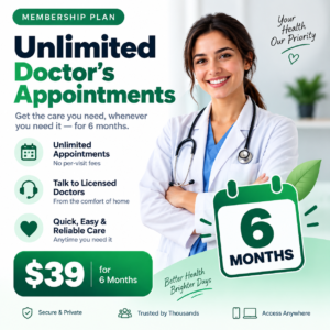 🔥 6 Months of Unlimited Doctor’s Notes — Just