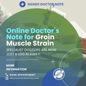 Doctor's Note for Groin Muscle Strain