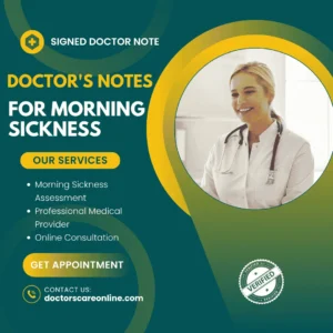 Doctor's Note for Morning Sickness