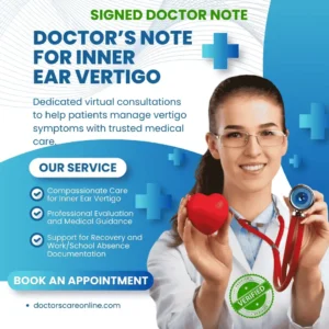 Doctor’s Note for Inner Ear Vertigo