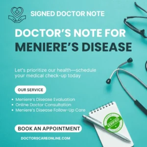 Doctor’s Note for Meniere’s Disease