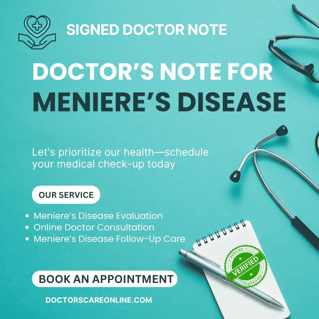 Doctor’s Note for Meniere’s Disease