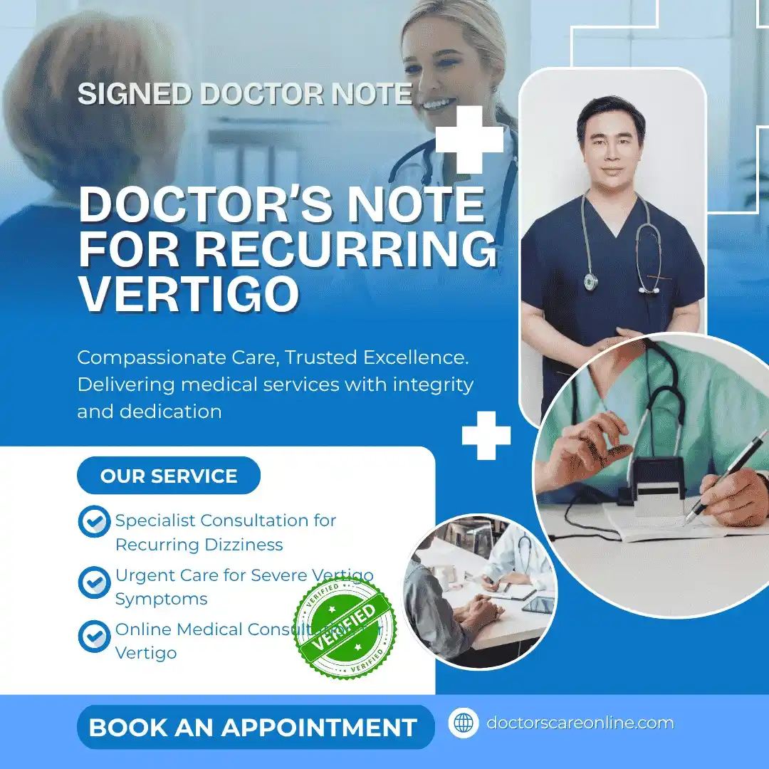 Doctor’s Note for Recurring Vertigo