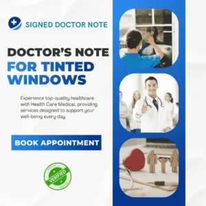 Doctor’s Note for Tinted Windows