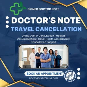 Doctor’s Note for Travel Cancellation