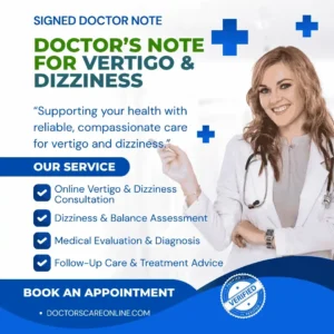 Doctor’s Note for Vertigo and Dizziness