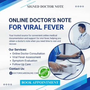 Online Doctor’s Note for Viral Fever