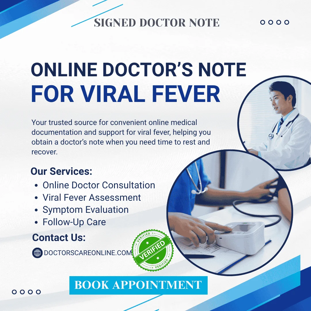 Online Doctor’s Note for Viral Fever
