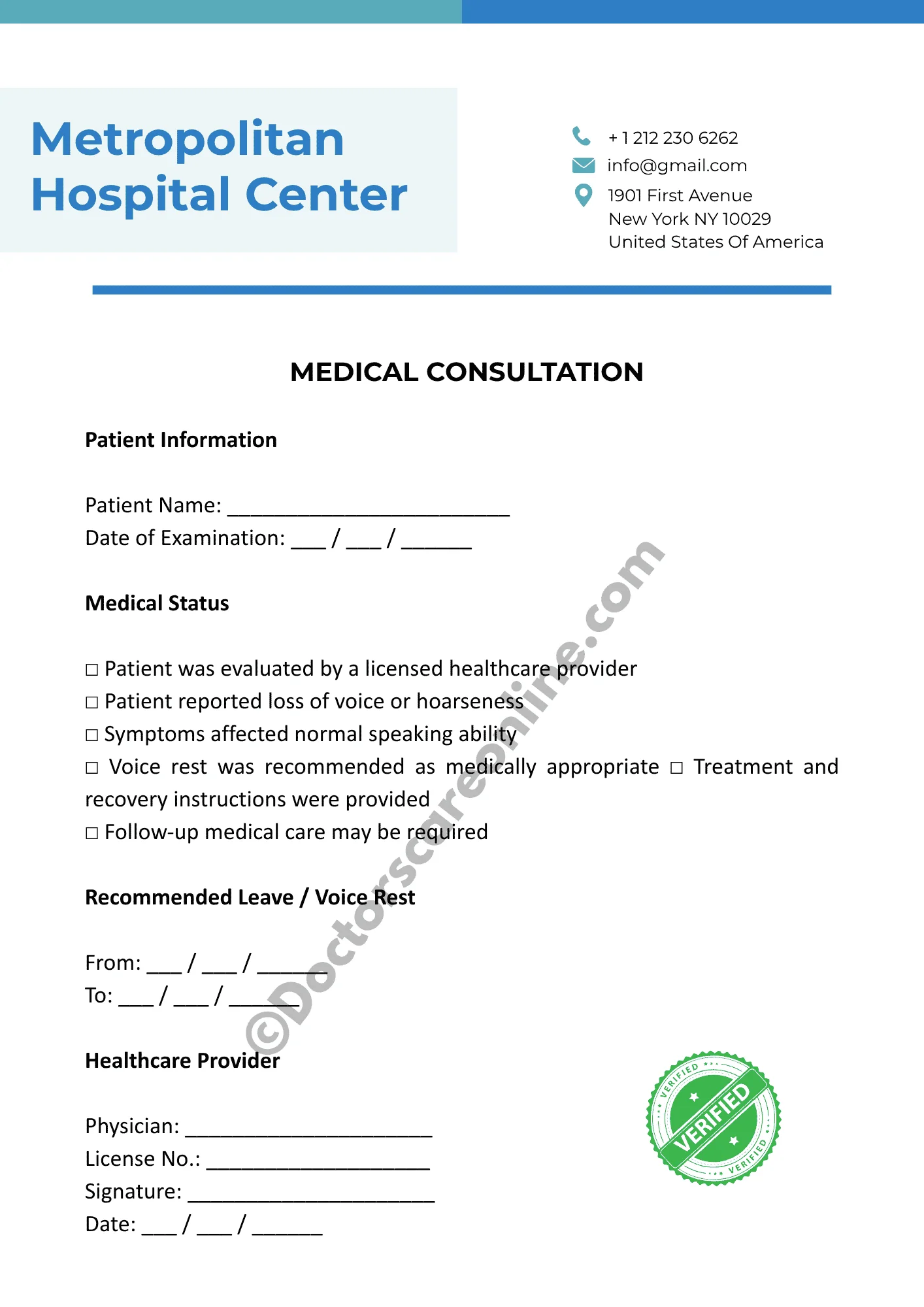 Doctor's Note for Loss of Voice – Get a Medical Note - Image 3