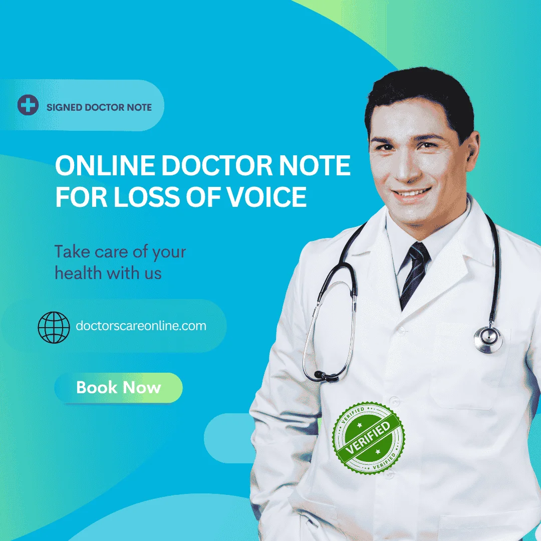 Doctor's Note for Loss of Voice