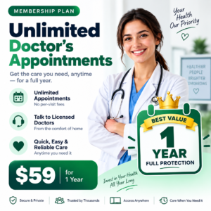 ð Best Value: Unlimited Doctor’s Notes for 1 Year —