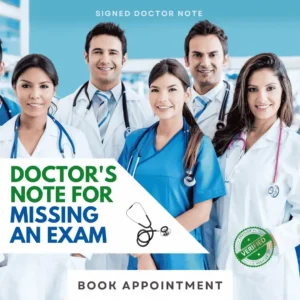 Doctor's Note for Missing An Exam
