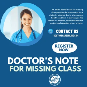 Doctor's Note for Missing Class