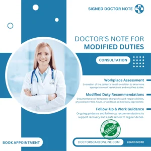 Doctor's Note for Modified Duties