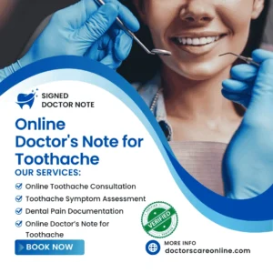 Online Doctor's Note for Toothache